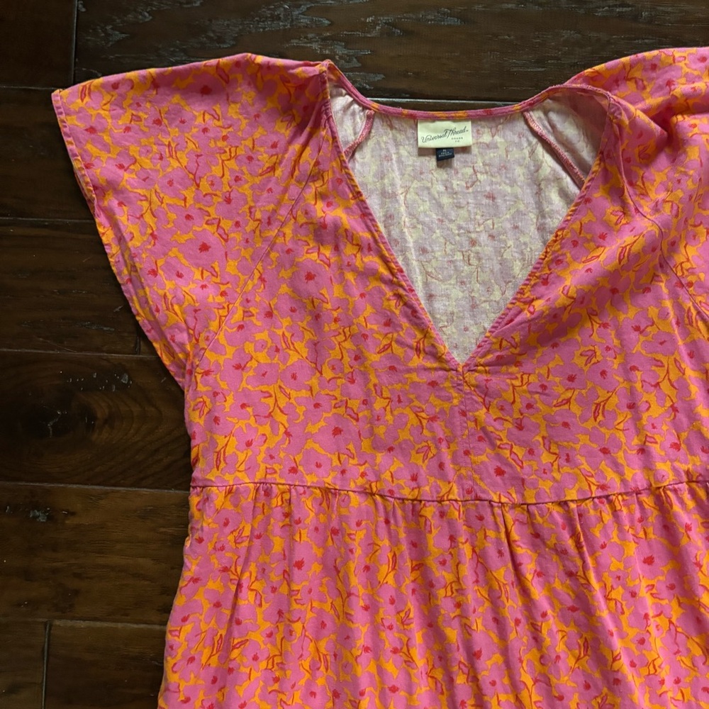 Universal thread pink floral dress Size XL